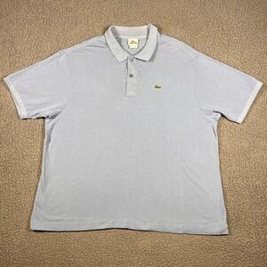 Lacoste Mens Light Blue Cotton Pique Short Sleeve Polo Shirt Size 8 5191L
